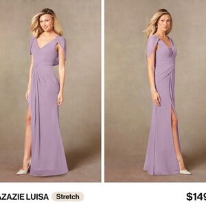 Azazie Lavender Maxi Dress